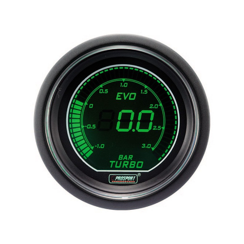 Strumento Digitale Pro-Sport Pressione Turbo 52mm -1 a 3B Verde/Bianco - CT-PT-005-V-BL - 216EVOWGBO - 3661768389195