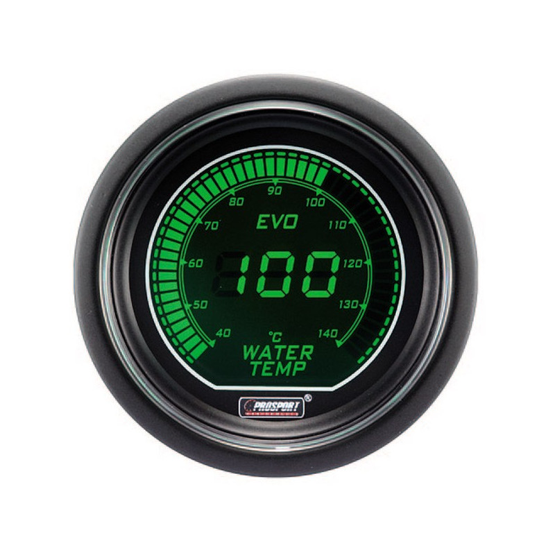 Pro-Sport Digitale Watertemperatuurmeter 52mm140°C Groen/Wit - CT-TE-005-V-BL - 216EVOWGWT - 3661768389218