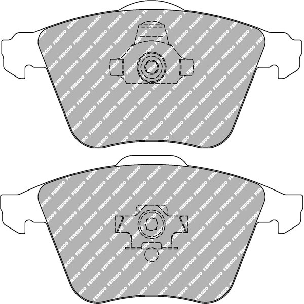 Ferodo DS2500 remblokken voor AUDI A4 S4 quattro 09.97 - 09.01 remklauw ATE - F-CP1629H - FCP1629H - 3661768296448