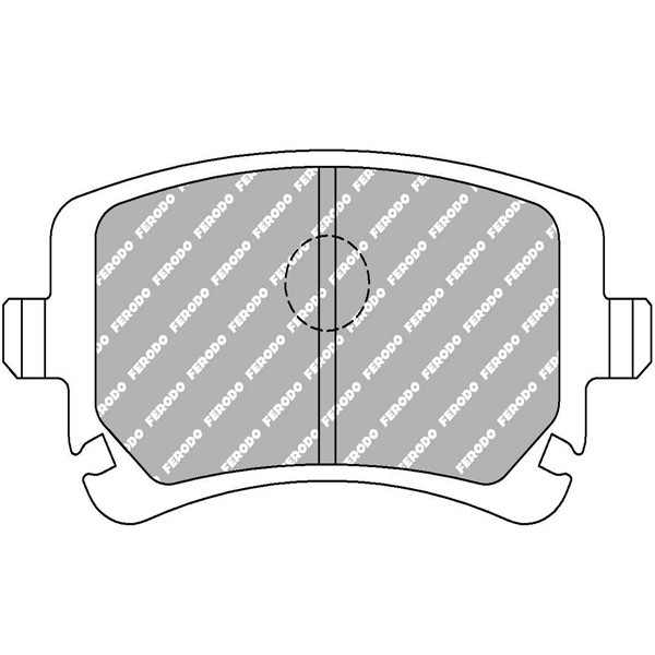 Pastiglie di Freno Ferodo DS2500 Posteriore Audi - F-CP1655H - FCP1655H - 3661768379486