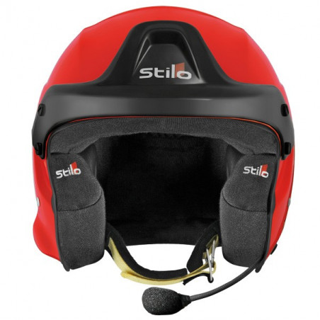 Casque Stilo Trophy DES Fibre Orange Hans SA15