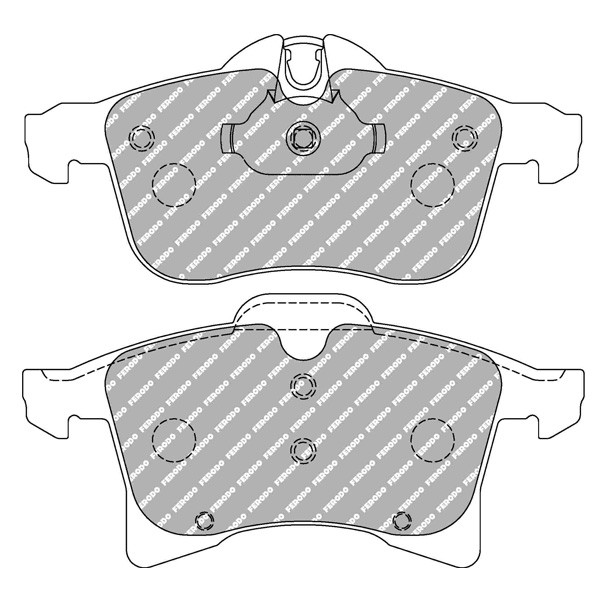 Ferodo DS2500 voorremblokken voor HOLDEN COMBO Box 1.6 i 09.02 - 04.05 remklauw ATE - F-CP1640H - FCP1640H - 3661768499634