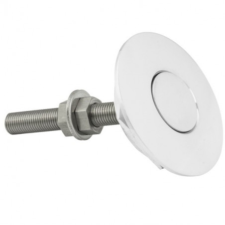Push clip 31mm Longueur 55mm aluminium poli