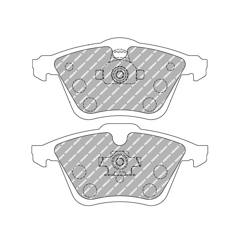 Ferodo DSUNO remblokken voor AUDI A3 3.2 quattro 09.05 - 12.09 remklauw ATE - F-CP1765Z - FCP1765Z - 3661768514900