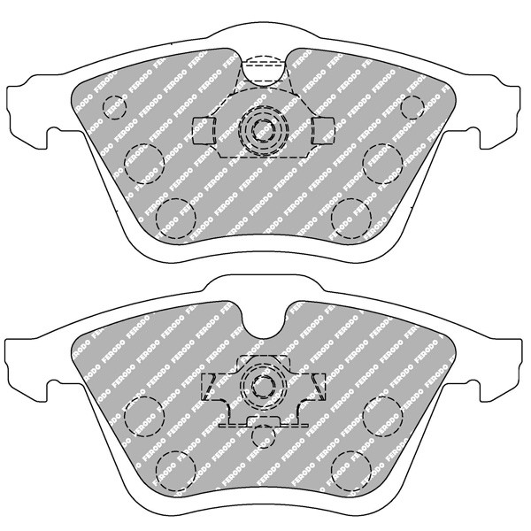 Plăcuțe de frână Ferodo DSUNO față pentru AUDI A3 3.2 quattro 09.05 - 12.09, etrier ATE - F-CP1765Z - FCP1765Z - 3661768514900