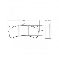 Remblokken PFC Brakes 7799.01 / 29mm