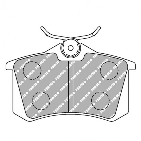 Plaquettes de Frein Ferodo DS2500 Avant Porsche Carrera / Arrière Volkswagen Golf 4