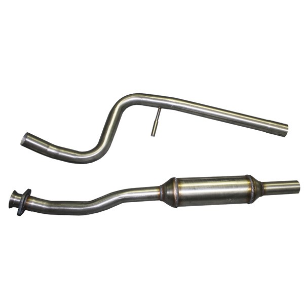 Inoxcar Stainless Steel Center Pipe with Muffler Citroën C2 1.6 16V VTS 125 - IC-TCC2S - TCC2S - 3661768520604
