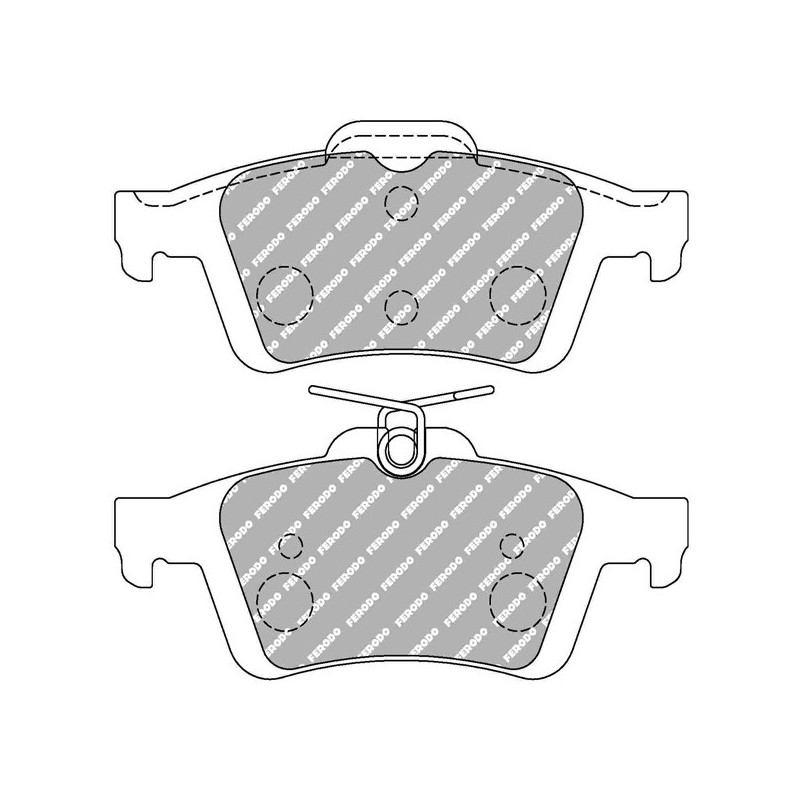 Plaquettes de Frein Ferodo DS25 Arrière Mazda 3 - F-CP1931H - FCP1931H - 3661768522134