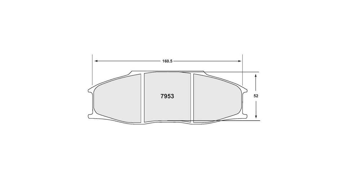 Remblokken PFC 7953 11 30mm