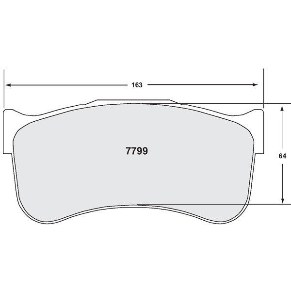 Remblokken PFC Brakes 7799.12 / 29mm Ferrari 458 GT3 - PFC-7799-12-2944 - 3661768519974