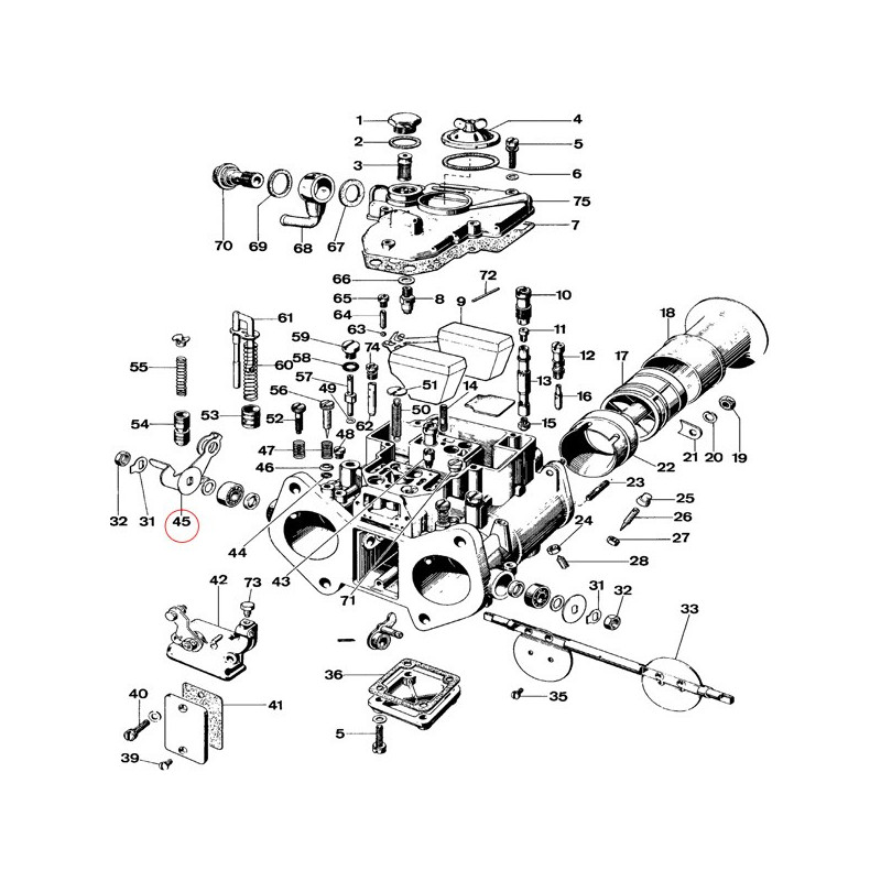 Leva di Connessione Carburatore WEBER - W-LC2 - 4504800700 - 3661768318973
