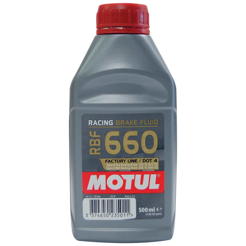 Remvloeistof DOT 4 Motul RBF 660 1/2 L 325°C - MOT-FR660 - 101666 - 3374650235011