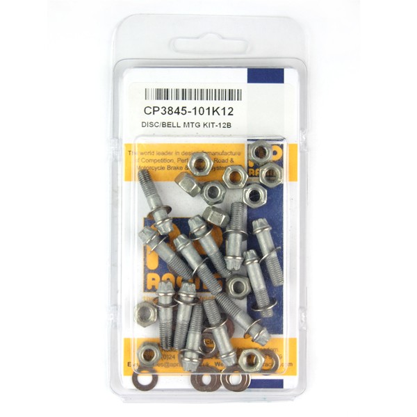 Set de șuruburi și piulițe AP Racing, 12 piese, 0,25" UNF x 1,0", cu cap hexagonal - AP-CP3845-101K12 - CP3845-101K12 - 3661768077870