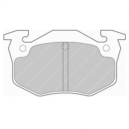 Plaquettes de frein Ferodo DS Performance arrière pour CITROEN Saxo 1.6 Challenge 01.96 -  étrier BENDIX