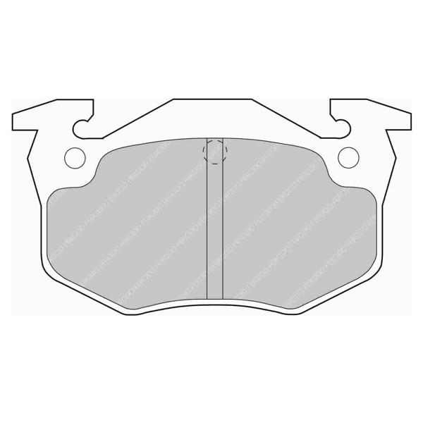 Ferodo DS Performance achterremblokken voor CITROEN Saxo 1.6 Challenge 01.96 - BENDIX remklauw - F-DS558 - FDS558 - 3661768345320