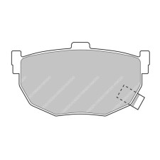 Ferodo DS2500 remblokken achter voor HYUNDAI Coupe 1.6 KG 16V 01.96 - remklauw SUMITOMO - F-CP638H - FCP638H - 3661768275955