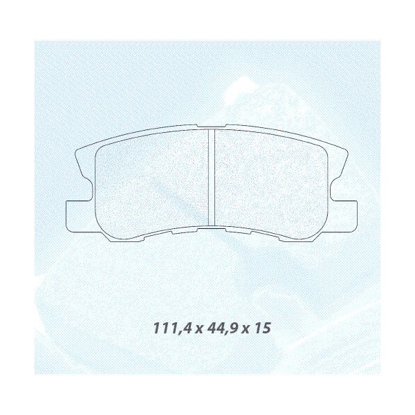 Remblokken CL Remmen RC6 achter Mitsubishi Pajero 3 - CL-4068-RC6 - 4068RC6 - 3661768464052