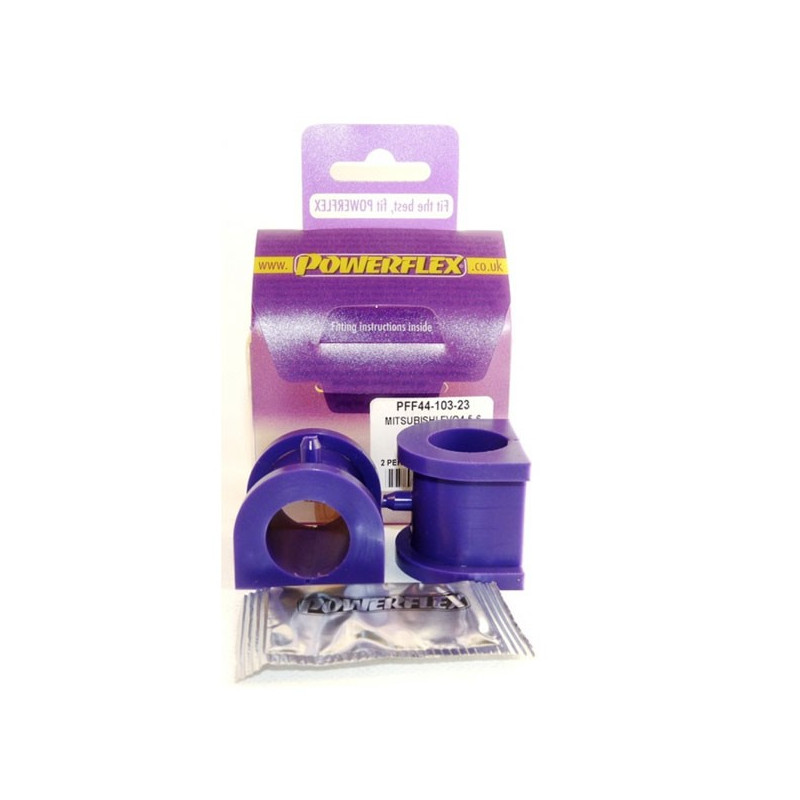 Silent-Bloc zwart (x2) Powerflex voorste stabilisatorstang / Mitsubishi Evo IV/ V/ VI - PF-F44103-23-2N - NULL - 5055676514820
