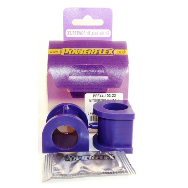 Silent-Bloc Black (x2) Powerflex de barre anti roulis avant / Mitsubishi Evo IV/ V/ VI - PF-F44103-23-2N - NULL - 5055676514820