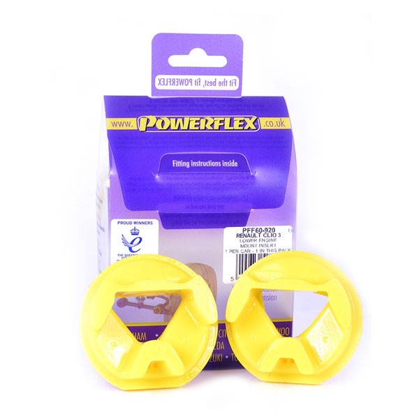 Silentblocuri POWERFLEX pentru fixarea inferioară a motorului Renault Megane 2RS225 R26 (1 bucată) - PF-F60920 - PFF60-920 - 5055676528742