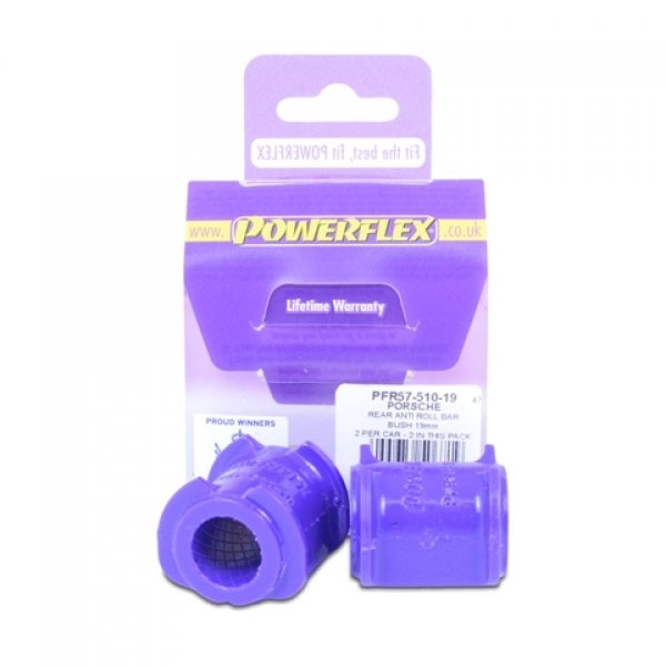 Silent Bloc Powerflex Anti-Roulis Arrière 19mm Porsche 996 1997-2005 (2 pièces) - PF-R57510-19-2 - PFR57-510-19 - 5055676506719