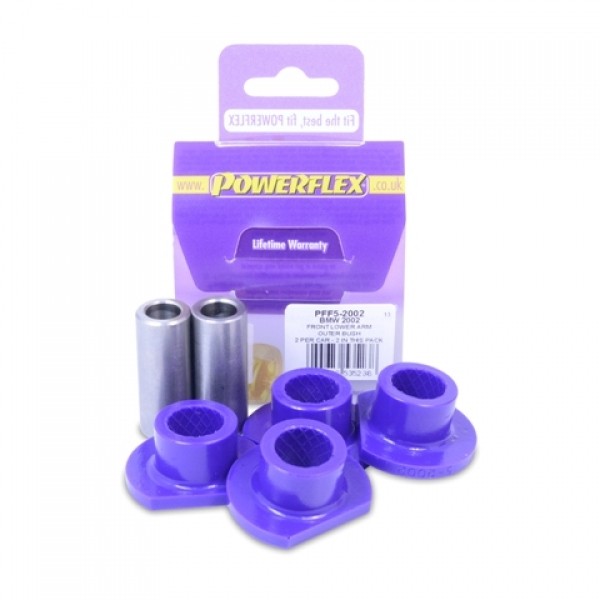 Silent Bloc Powerflex Voorste Onderarm Buitenkant BMW 1502-2002 (2 stuks) - PF-F52002-2 - PFF5-2002 - 5055676535238