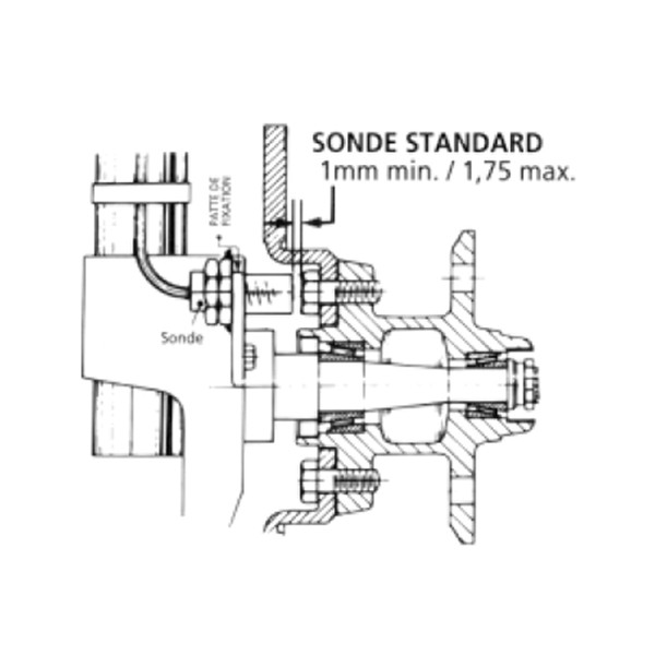 Senzor inductiv montat pe roată Terratrip tripmaster - TER-SONDE2 - T005E - 3661768130315