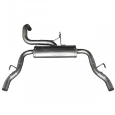 Inoxcar rear muffler diameter 54 Right and Left Peugeot 308 GTI 1.6