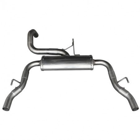 Inoxcar rear muffler diameter 54 Right and Left Peugeot 308 GTI 1.6