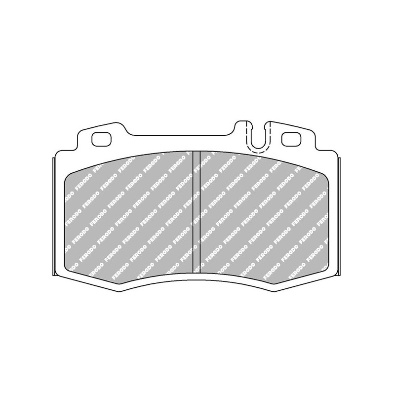 Ferodo DS2500 remblokken voor MERCEDES C-KLAS 3.0 20v C30 CDi AMG 08.02 - 12.04 remklauw BREMBO - F-CP1661H - FCP1661H - 3661768341308