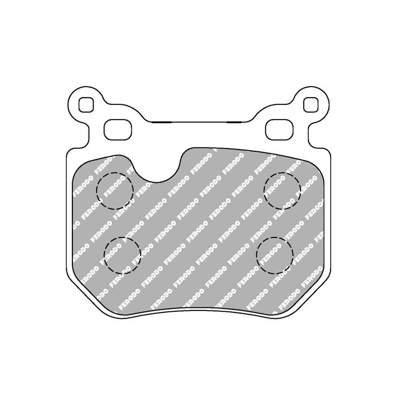 Ferodo DS2500 remblokken achter voor BMW 1 Serie 135i Coupé' 10.07 - remklauw BREMBO - F-CP4217H - FCP4217H - 3661768308868
