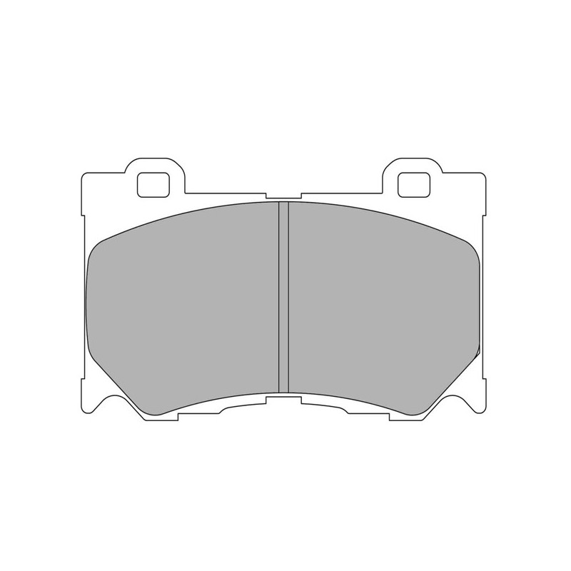 Ferodo DS2500 remblokken voor INFINITI FX 37 AWD 10.08 - 06.09 AKEBONO remklauw - F-CP4172H - FCP4172H - 3661768425367