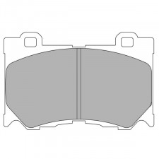 Ferodo DS 2500 brake pads front for INFINITI FX 37 AWD 10.08 - 06.09 caliper AKEBONO