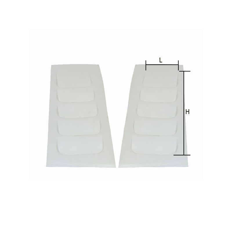 Luchtinlaat in vezelkap H:33/L:11cm (X2) - MXR-H07 - SMC-PAC/F-U Â  Â  Â  - 3661768261736