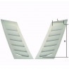 Fiber Hood Air Intake 49X20cm (X2)