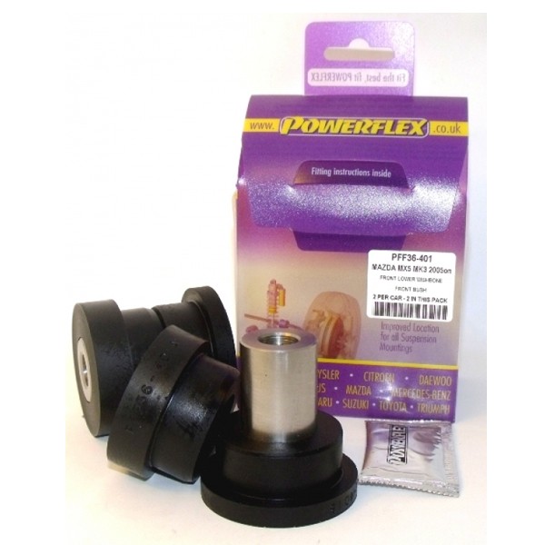 Silentbloc Powerflex pentru triunghiul față Mazda RX8 (2 bucăți) - PF-F36401-2 - PFF36-401 - 5055676505132