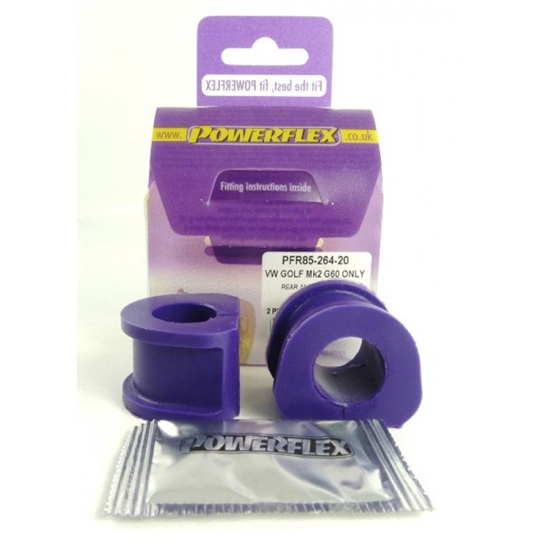 Silentblocuri Powerflex anti-ruliu spate pentru Volkswagen Golf 2 (2 bucăți) - PF-R85264-20-2 - PFR85-264-20 - 5055676510679