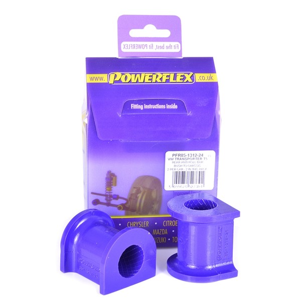Silentbloc Powerflex pentru bară antiruliu spate (interioară) 24 mm Volkswagen T5 - PF-R851312-24-2 - PFR85-1312-24 - 5055676527301