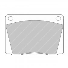 Plaquettes de frein Ferodo DS2500 avant pour AC 428 4.1 01.67 - 12.74 étrier LUCAS/TRW