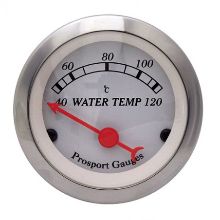 Manomètre Classic Température d'Eau Prosport 52mm 120°C