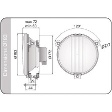 H3 GT2i Race & Veiligheid Mistkanon Optic voor 183mm Boom