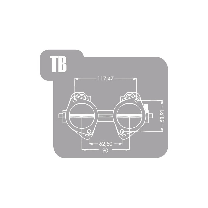 Conductă de admisie Jenvey pentru BMW M10 - J-MB03 - MB03 - 3661768476291