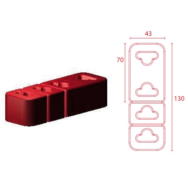 Silentbloc Powerflex pentru fixarea sistemului de eșapament universal - PF-EXH010 - EXH010 - 5055676511942