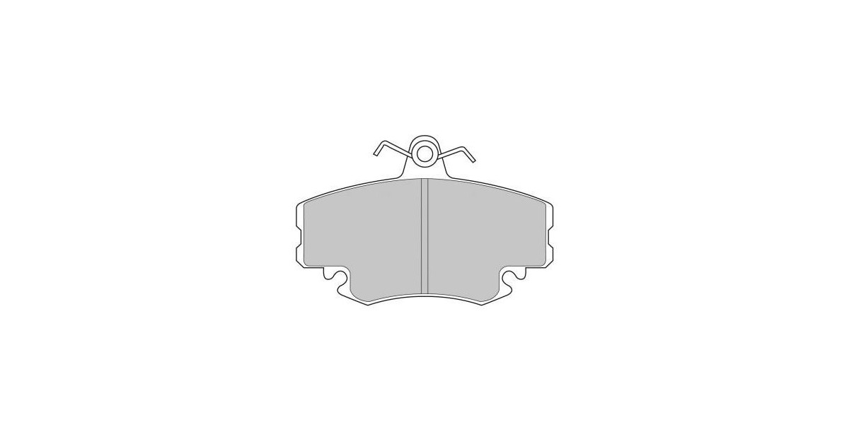 Ferodo DS Performance brake pads front for DACIA LOGAN 1.4 (LSOA, LSOC, LSOE, LSOG) 09.04 -  caliper LUCAS/TRW