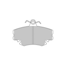 Ferodo DS Performance remblokken voor DACIA LOGAN 1.4 (LSOA, LSOC, LSOE, LSOG) 09.04 - LUCAS/TRW remklauw - F-DS845 - FDS845 - 3661768306390