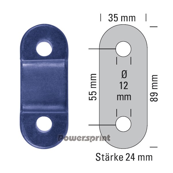Silentbloc pentru sistemul de evacuare Powersprint, 220 °C, grosime 24 mm - PS-909851 - 909851 - 3661768579107