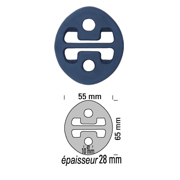 Silent Bloc Scarico 220°C Powersprint spessore 28mm - PS-909919 - 909919 - 3661768257838