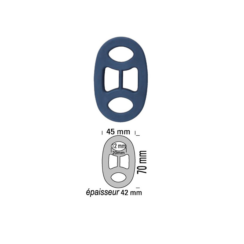 Silent Bloc Scarico 220°C Powersprint spessore 42mm - PS-909917 - 909917 - 3661768257791