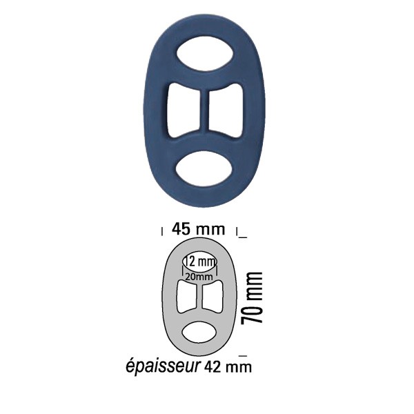 Silentbloc Echappement 220°C POWERSPRINT épaisseur 42mm - PS-909917 - 909917 - 3661768257791